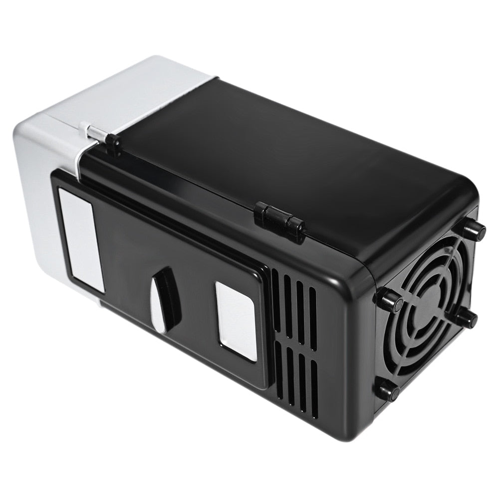 Mini réfrigérateur de bureau USB 2 en 1 avec éclairage LED